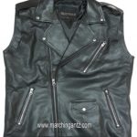 Biker Motorcycle Leather Vest Asy