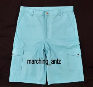 Leather Cargo Shorts