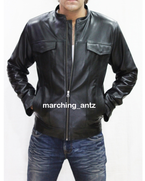 Denim Leather Jacket