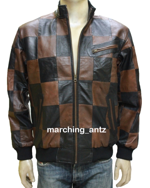 CLUB Varsity Bomber Leather Jacket MX