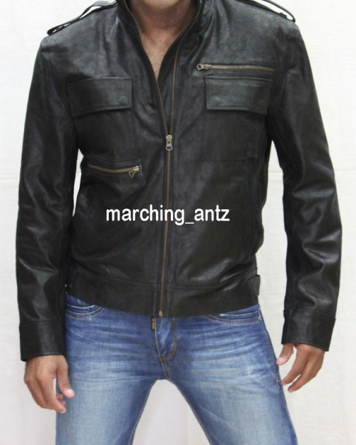 Vintage Crackled Leather Jacket 96
