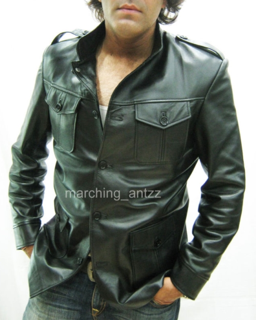 Military Leather Jacket