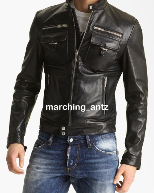 Sports Leather Jacket DSQ
