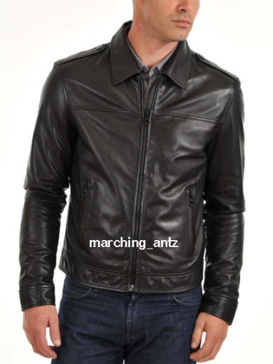 Collar Leather Jacket 258