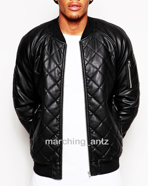 Leather Quilted Jacket semi