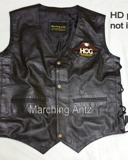 Biker Leather Motorcycle Vest