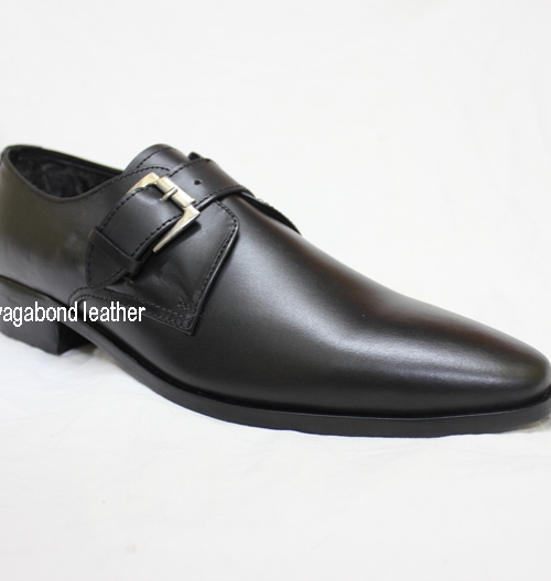 Monk Leather Narrow Toe Shoe 202