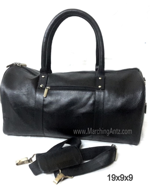 Leather Duffel Overnite Travel Bag