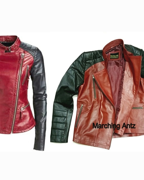 Ladies Motorcycle Leather Jacket 888