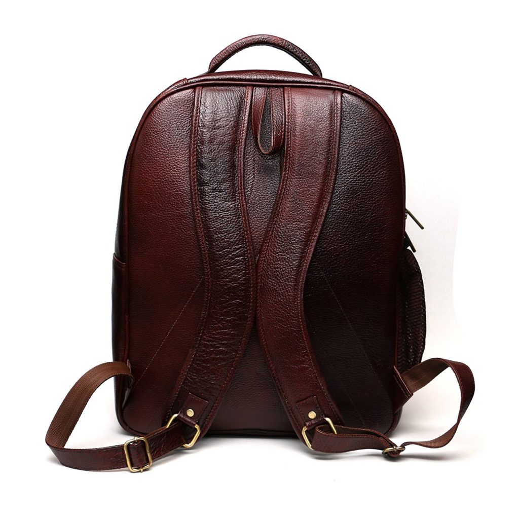 Leather laptop backpack bag for men and women MarchingAntz