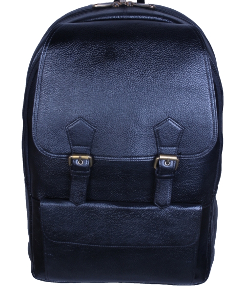 Leather laptop backpack bag for men and women 2B