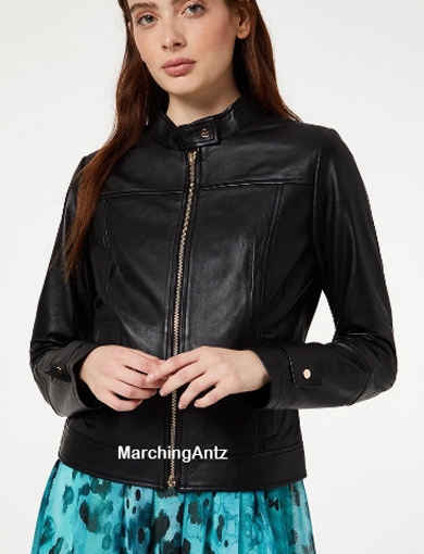 Ladies Leather Jacket Women L51