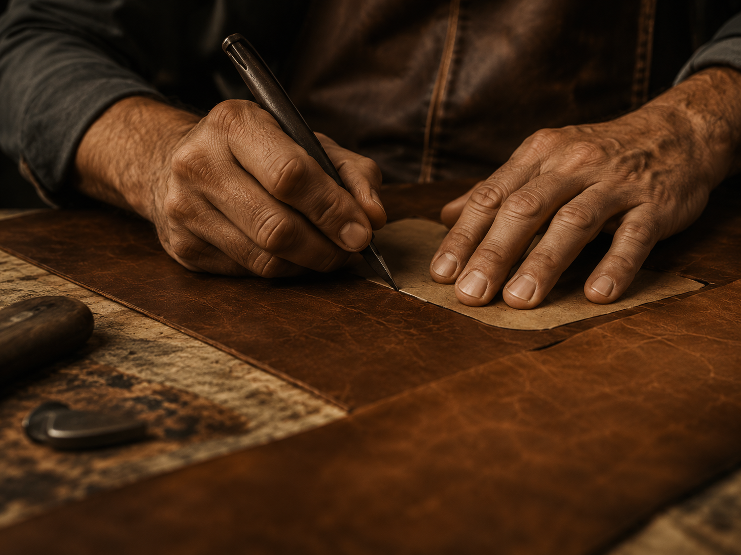 Leather product design and sketching